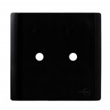 Placa Furo Duplo 4x4 - Novara Preto Brilhante 